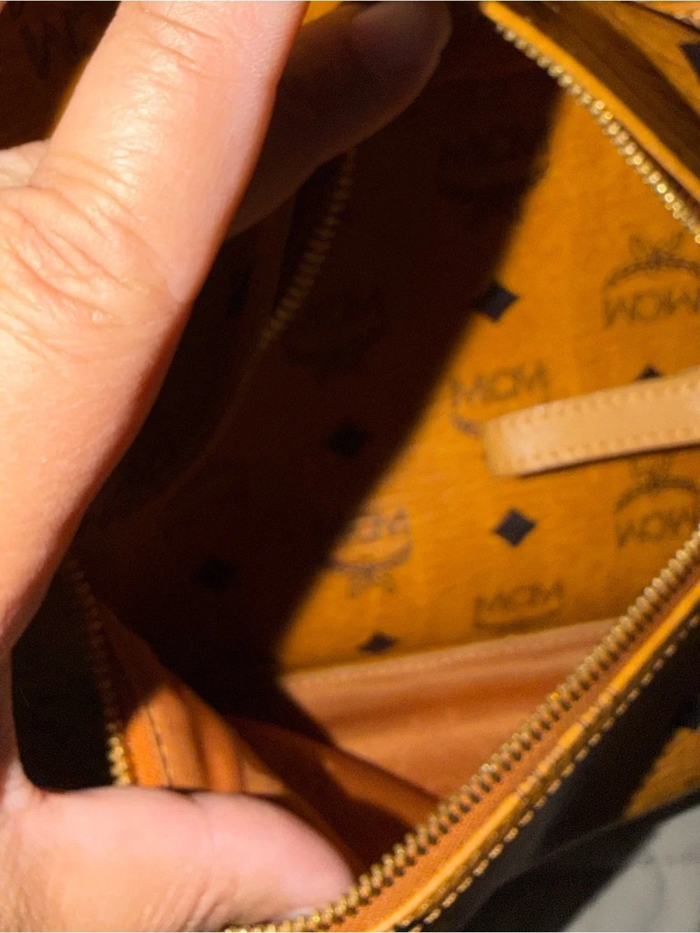 MCM Cognac Visetos Logo Backpack with Gold and Silver Studs! (FIX IT OR CHOP IT)